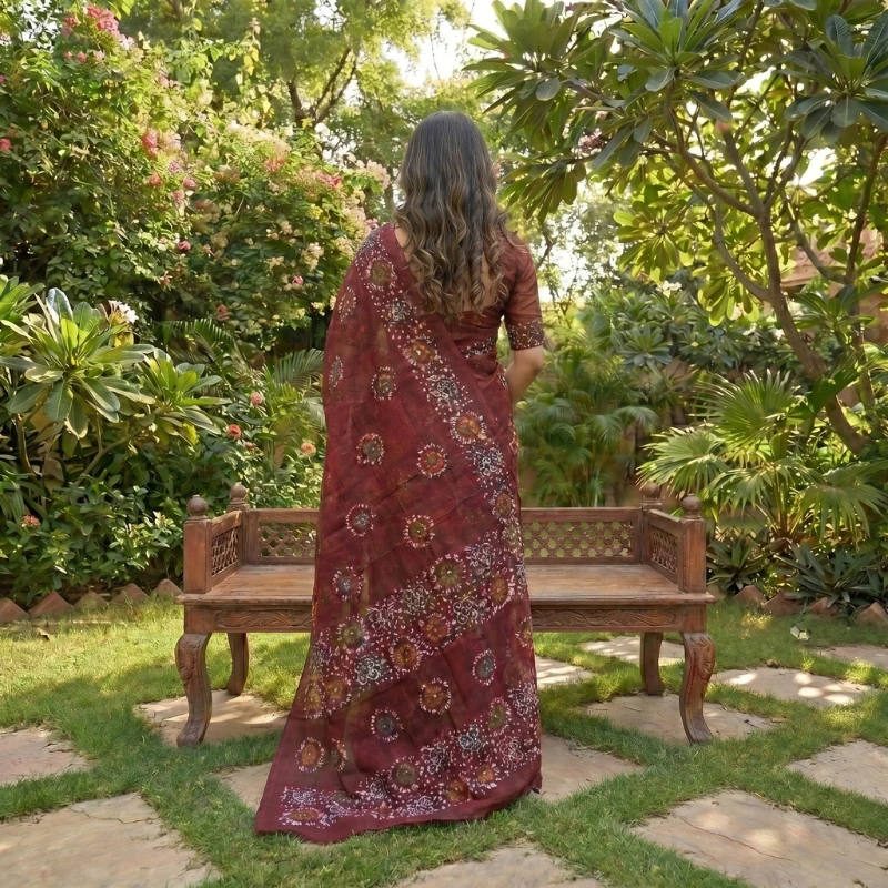 mulmul saree design